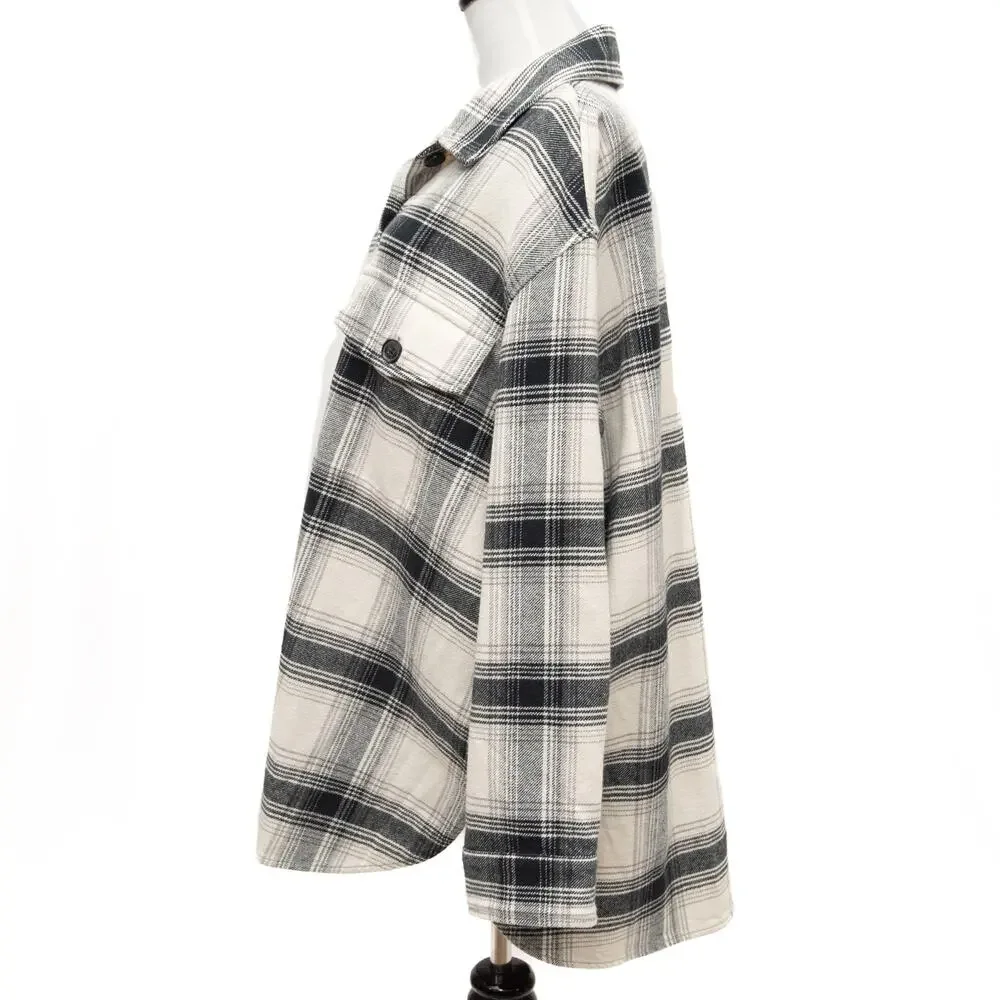 Sanctuary Moonstone Plaid The Schacket Jacket Size 1X - Picture 2 of 10